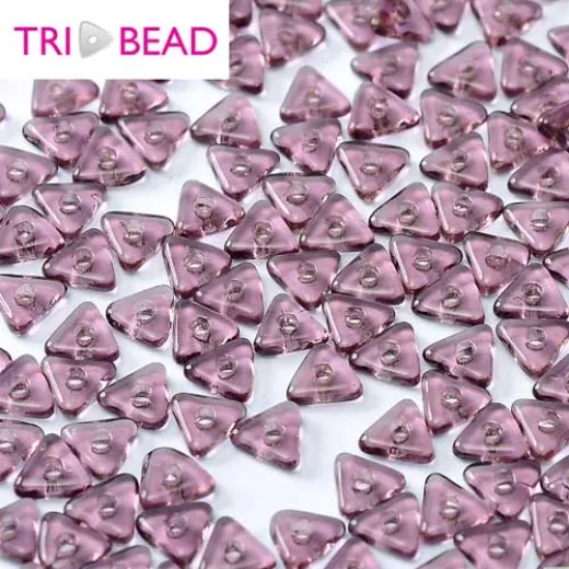 Tri-bead 4 mm Amethyst - 3g approx. Tri-bead 4 mm Amethyst - 3g approx.