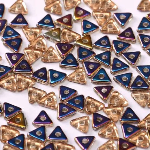 Tri-bead 4 mm Crystal Sliperit - 3g approx.
