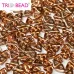 Tri-bead 4 mm Rosaline Capri Gold - 3g approx. Tri-bead 4 mm Rosaline Capri Gold - 3g approx.