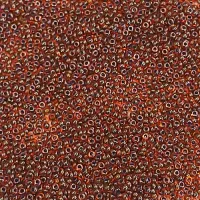 Blue Lined Topaz Czech Seed Beads, Size 11/0, 22g
