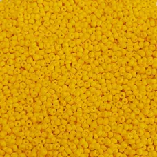 *Special Offer* Opaque Golden Yellow Czech Seed Beads, Size 11/0, Extra Large Ba...