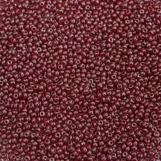 *Special Offer* Opaque Medium Dark Red Luster Czech Seed Beads, Size 11/0, 50g