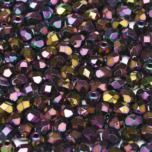 4mm Jet Purple Iris Firepolished beads, 1200pcs approx. 4mm Jet Purple Iris Firepolished beads, 1200pcs approx.
