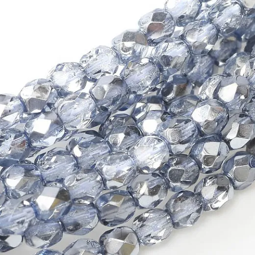 Crystal Sky Metallic Ice 4mm Fire Polished, 120pcs Crystal Sky Metallic Ice 4mm Fire Polished, 120pcs
