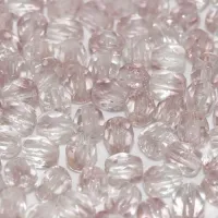 4mm Crystal Pink 4mm Fire polished beads, 50pcs approx.