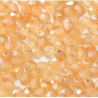 4mm Celsian Full Crystal Etched Firepolished Beads, Pack of 120pcs