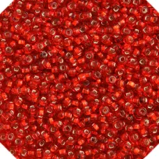 Silver Lined Light Red, Size 10/0, 22g