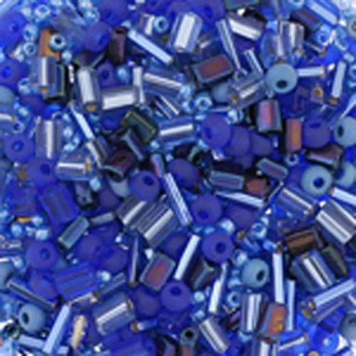 Sapphire Assortment, Size 10/0, 22g Sapphire Assortment, Size 10/0, 22g