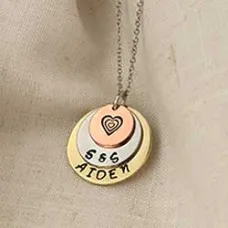 Tiers of Joy Necklace - A Free Metal Stamping Tutorial from Impress Art