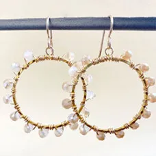 Circle Of Love Earrings, A Free Pattern by Meredith Roddy For Beadalon