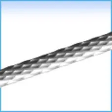 16 Gauge Weave Pattern German Style Wire, 1M, Silver Plated