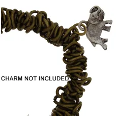 Chain Link Elasticated Bracelet  18cm Brass Oxide w/Jump Ring