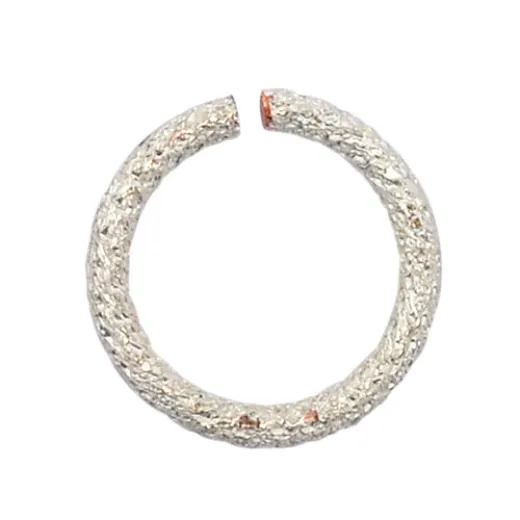 Tarnish Resistant Silver 18 Gauge Weave Chain Maille Ring, I.D 5.56mm, 40 Pcs, A317-18S-10-09