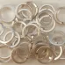 Tarnish Resistant Silver 18 Gauge Square Chain Maille Ring, I.D 5.95mm, 36 Pcs, A313-18S-10-10 Tarnish Resistant Silver 18 Gauge Square Chain Maille Ring, I.D 5.95mm, 36 Pcs, A313-18S-10-10
