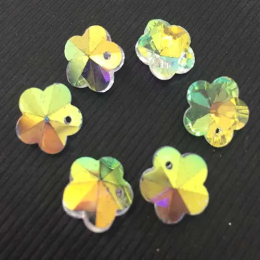 10mm Crystal AB Flower 10mm Crystal AB Flower