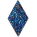 Swarovski Crystal Rock Diamond  25x31.7mm Bermuda Blue Crystal