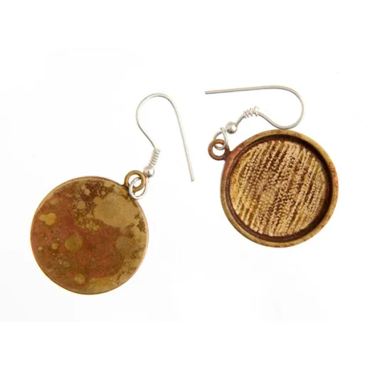 100% Antique Brass Handmade Bezel, Earrings, 19 x 2mm 100% Antique Brass Handmade Bezel, Earrings, 19 x 2mm