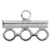 Connector Bars, 3 Row, Silver Platine, Pack of 2 Connector Bars, 3 Row, Silver Platine, Pack of 2
