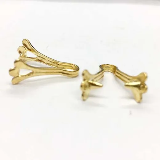 Gold Colour Fancy Pendant Bails, Pack of 8 Gold Colour Fancy Pendant Bails, Pack of 8