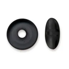 BeadBumpers 2mm Black Oval 50pcs 522-0213