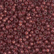 Dyed Silver Lined Nutmeg Duracoat Miyuki size 8/0 seed beads, colour 4245, 22g 