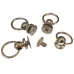 Pull Ring Rivets, Set of 4 Rings, Platinum, Mobile Phone/Tablet/Handbag Accessories Pull Ring Rivets, Set of 4 Rings, Platinum, Mobile Phone/Tablet/Handbag Accessories
