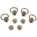 Pull Ring Rivets, Set of 4 Rings, Platinum, Mobile Phone/Tablet/Handbag Accessories Pull Ring Rivets, Set of 4 Rings, Platinum, Mobile Phone/Tablet/Handbag Accessories