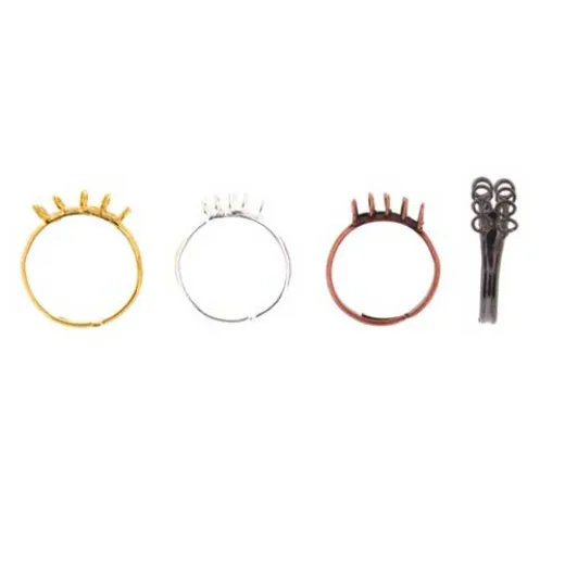 10 Loop Adjustable Bling Ring, Black. 10 Loop Adjustable Bling Ring, Black.