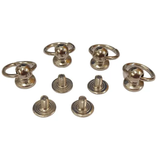 Pull Ring Rivets, Set of 4 Rings, Platinum, Mobile Phone/Tablet/Handbag Accessories Pull Ring Rivets, Set of 4 Rings, Platinum, Mobile Phone/Tablet/Handbag Accessories