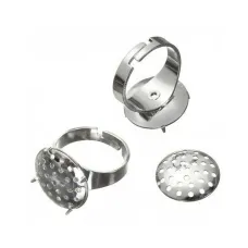 Ring Blank, Disc with Holes, Pack of 3