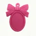 40mm Resin Bow Bezel, Fuschia 40mm Resin Bow Bezel, Fuschia
