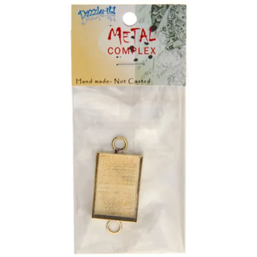 100% Brass Handmade Bezel, Rectangle Link, Use with Interchangeable Bracelet 100% Brass Handmade Bezel, Rectangle Link, Use with Interchangeable Bracelet