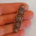 Kabela Antique Copper Concentric Circles Bar Component, 48mm x 12mm Kabela Antique Copper Concentric Circles Bar Component, 48mm x 12mm