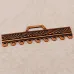 Kabela Antique Copper Waves Bar Component, 9 Holes Drop, 39mm x 12mm Kabela Antique Copper Waves Bar Component, 9 Holes Drop, 39mm x 12mm