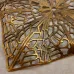 Kabela Filigree Rippled Square, Antique Brass, 50mm Kabela Filigree Rippled Square, Antique Brass, 50mm