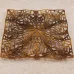 Kabela Filigree Rippled Square, Antique Brass, 50mm Kabela Filigree Rippled Square, Antique Brass, 50mm