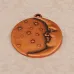 Kabela Antique Copper Man In The Moon Charm, 17mm Kabela Antique Copper Man In The Moon Charm, 17mm