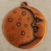 Kabela Antique Copper Man In The Moon Charm, 17mm Kabela Antique Copper Man In The Moon Charm, 17mm