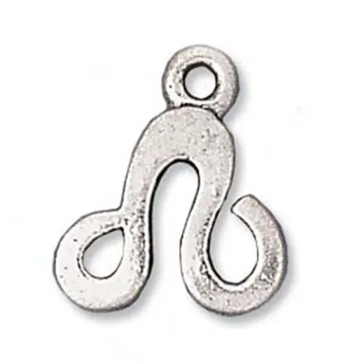 Leo Zodiac Charms, Antique Silver, Pack of 4 Leo Zodiac Charms, Antique Silver, Pack of 4