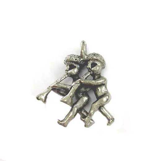Musical Pixie Charm, Antique Silver, pack of 4 Musical Pixie Charm, Antique Silver, pack of 4