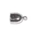 5mm Bullet End Cap, Silver Plated, pack of 4 5mm Bullet End Cap, Silver Plated, pack of 4