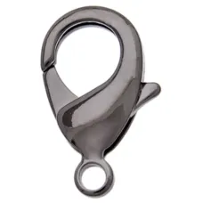 9.5mm Black Lobster Clasps, Pack of 4