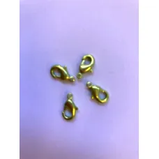 9.5mm Lobster Clasps Lime Green, Pack of 4