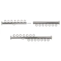 7 Strand Multi Slide Clasp Nickel Colour