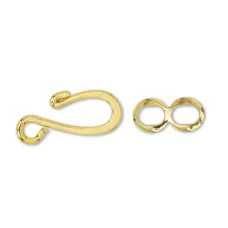 Beadalon Hook and Eye Clasps  Gold Colour,  Pack of 4 sets.