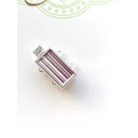 Elegant Elements 2 Hole Clasp for Delica Beads, Silver Plated