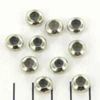 Adjustable Sliding Rondelle Clasp Beads, 9mm, Pack of 5