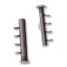 4 Vertical Loop Multi Slide Antique Silver Plated, pack of 2 4 Vertical Loop Multi Slide Antique Silver Plated, pack of 2