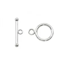 Beadalon Sterling Silver  Medium (7.7mm) Toggle Clasp, 423G-213. One set
