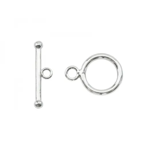 Beadalon Sterling Silver Medium (7.7mm) Toggle Clasp, 423G-213. One set Beadalon Sterling Silver Medium (7.7mm) Toggle Clasp, 423G-213. One set